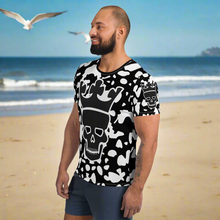 Load image into Gallery viewer, “MENACE” All-Over Print Men&#39;s Athletic T-shirt
