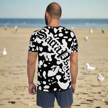 Load image into Gallery viewer, “MENACE” All-Over Print Men&#39;s Athletic T-shirt
