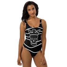 Load image into Gallery viewer, Black &amp; white One-Piece Swimsuit
