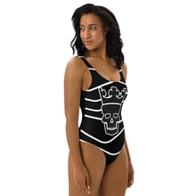 Load image into Gallery viewer, Black &amp; white One-Piece Swimsuit
