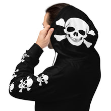 Load image into Gallery viewer, SacraPsycho Skull and bones Hoodie black
