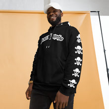 Load image into Gallery viewer, SacraPsycho Skull and bones Hoodie black
