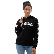 Load image into Gallery viewer, SacraPsycho Skull and bones Hoodie black
