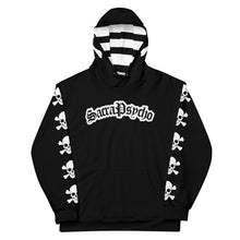 Load image into Gallery viewer, SacraPsycho Skull and bones Hoodie black
