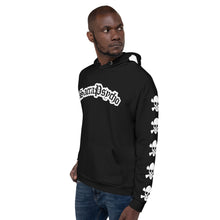 Load image into Gallery viewer, SacraPsycho Skull and bones Hoodie black
