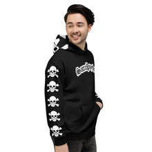 Load image into Gallery viewer, SacraPsycho Skull and bones Hoodie black
