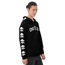 Load image into Gallery viewer, SacraPsycho Skull and bones Hoodie black
