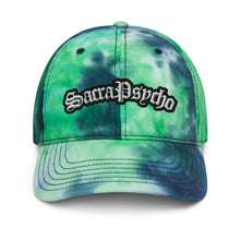 Load image into Gallery viewer, “SACRAPSYCHO” logo tie dye hat
