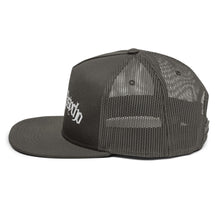 Load image into Gallery viewer, Mesh Back Snapback - White lettering - SacraPsycho
