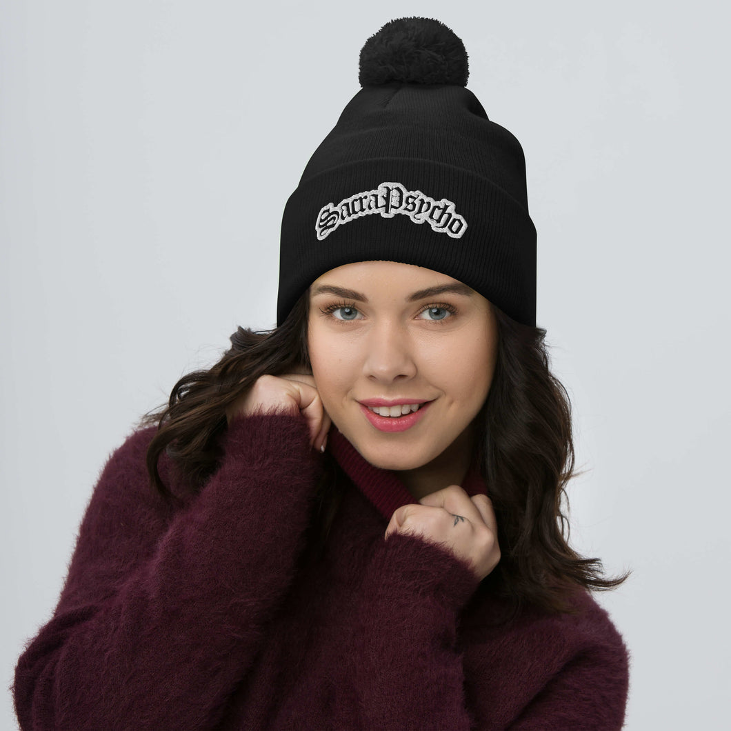 SacraPsycho Pom-Pom Beanie