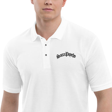 Men's Premium BroPolo - Black lettering - SacraPsycho