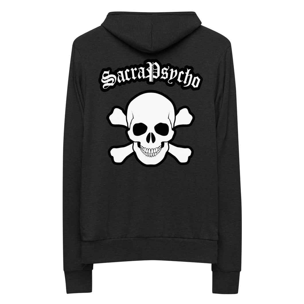 SacraPsycho X zip hoodie